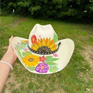 Hand painted cowboy hat